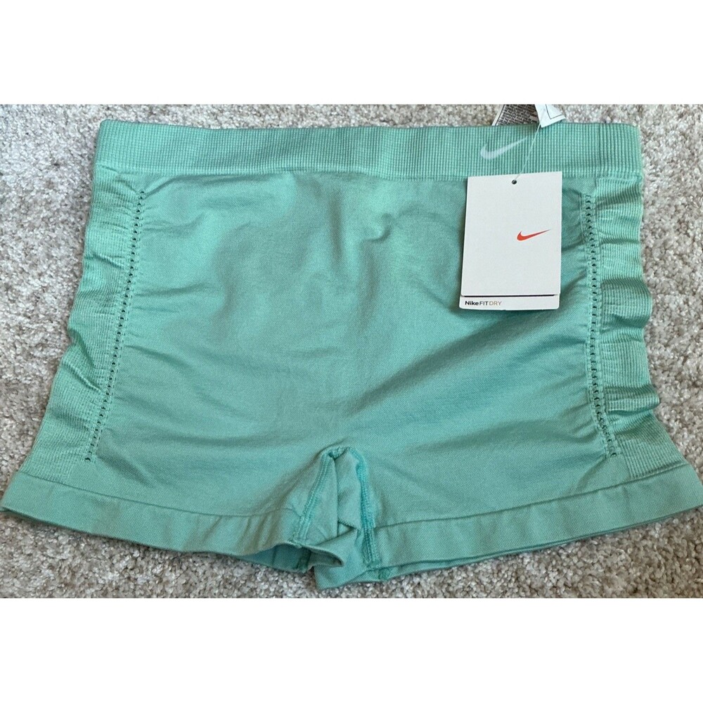 Nike Pro Women’s Athletic Compression Shorts Teal Green Size S/M NEW
